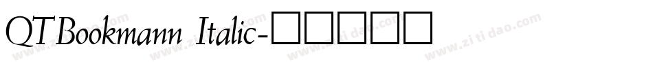QTBookmann Italic字体转换